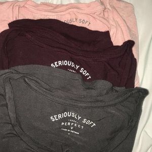 3 short sleeve v necks